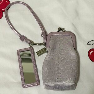 Vintage Rare Coach Lipstick Case with Mirror